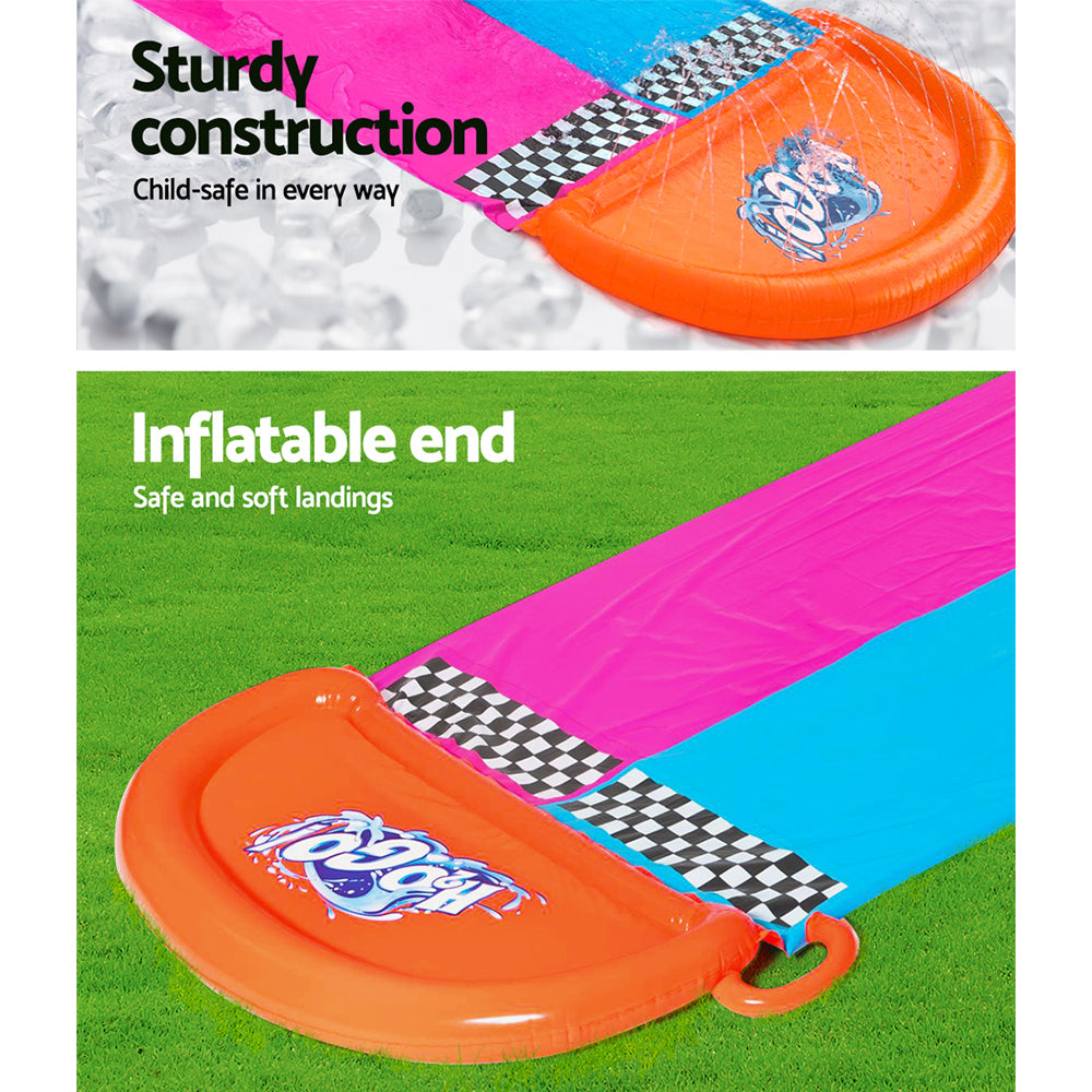 Inflatable Water Slip And Slide 4.88m Kids Rider Splash Toy Outdoor - image5