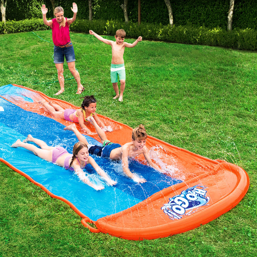 Water Slip And Slide Kids Inflatable Splash Toy Outdoor Triple 4.88M - image7