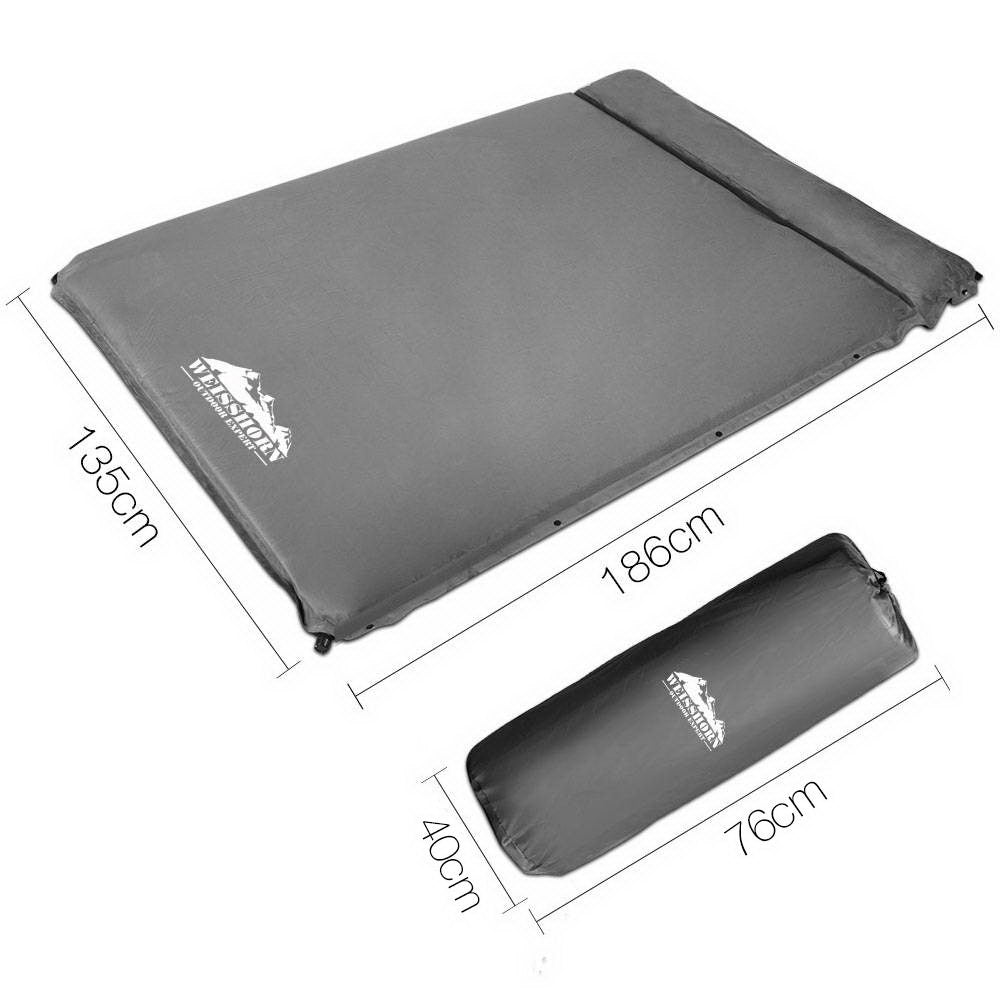 Double Size Self Inflating Mattress - Grey - image2