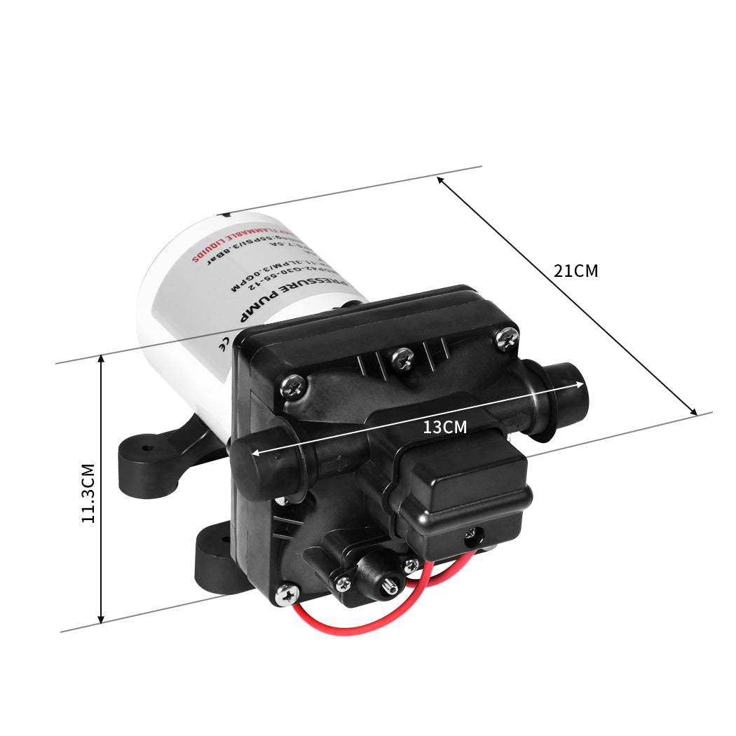 12V Water Pump Caravan High Pressure Self-priming Motorhome Boat RV Camper - image3