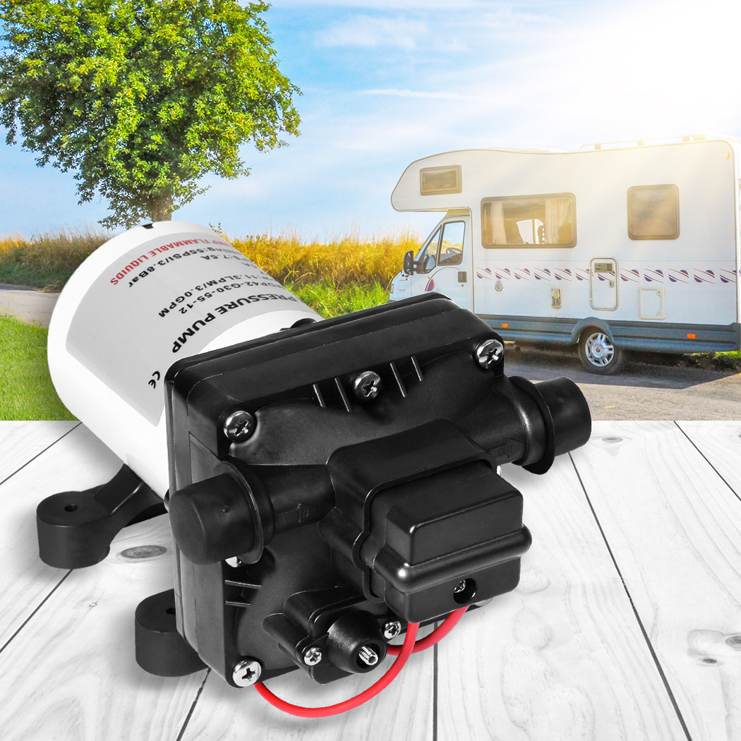 12V Water Pump Caravan High Pressure Self-priming Motorhome Boat RV Camper - image7