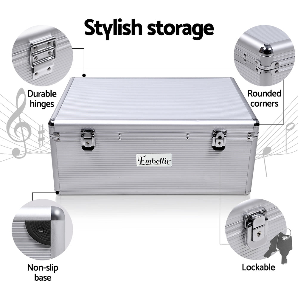 CD Case DVD Cases Storage Box 500 Discs Aluminium Case DVD Folders - image4