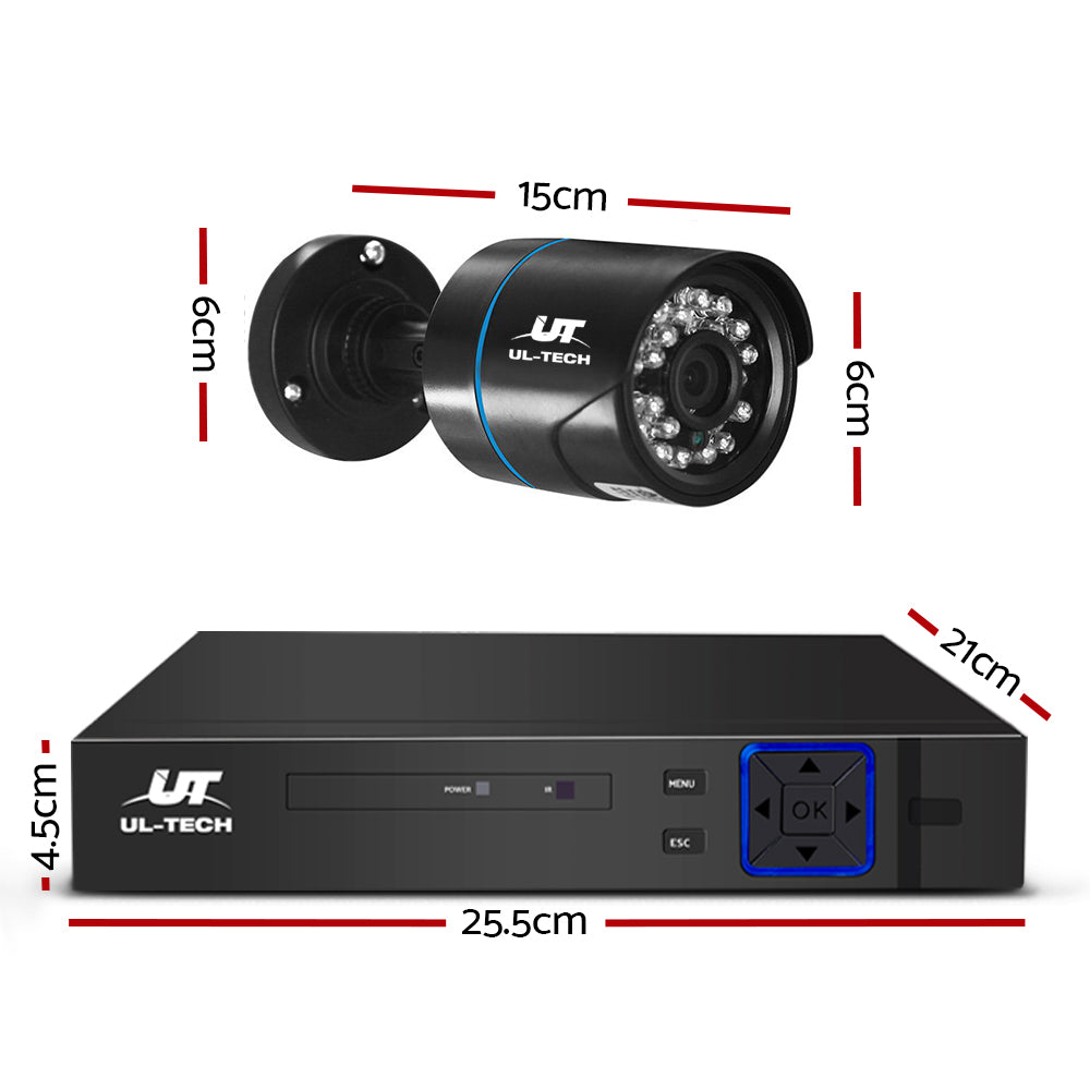 CCTV Security System 2TB 4CH DVR 1080P 2 Camera Sets - image2