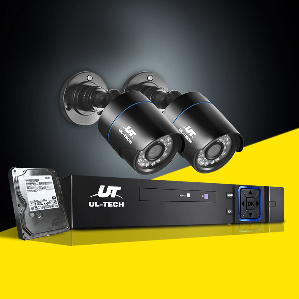 CCTV Security System 2TB 4CH DVR 1080P 2 Camera Sets - image7