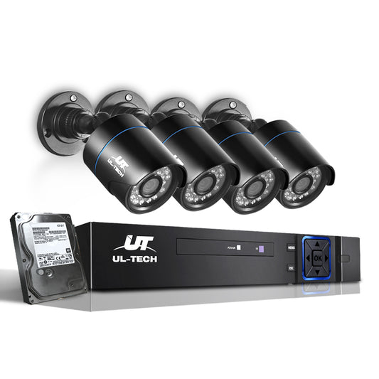 CCTV Security System 2TB 4CH DVR 1080P 4 Camera Sets - image1