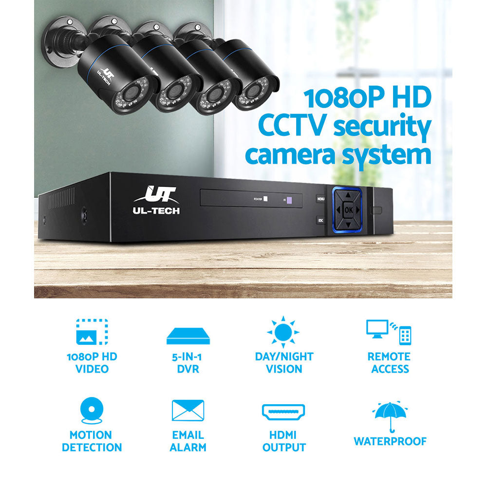 1080P 4 Channel HDMI CCTV Security Camera with 1TB Hard Drive - image4