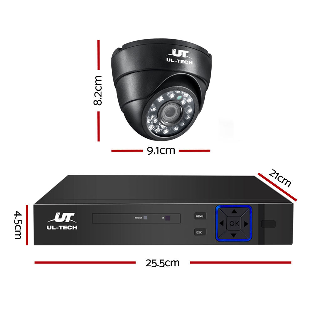 CCTV Security Home Camera System DVR 1080P Day Night 2MP IP 4 Dome Cameras 1TB Hard disk - image2