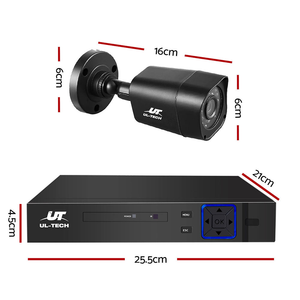 Home CCTV Security System Camera 4CH DVR 1080P 1500TVL 1TB Outdoor Home - image2