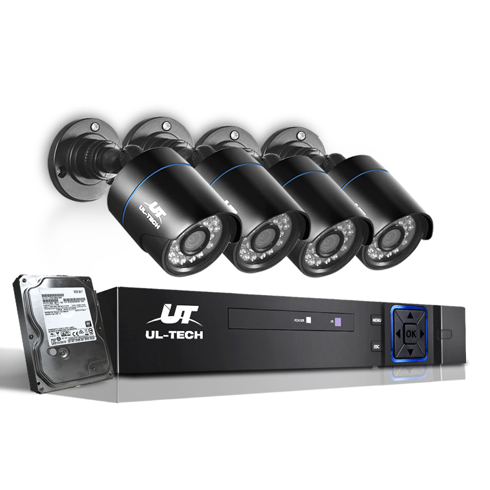 CCTV Security System 2TB 8CH DVR 1080P 4 Camera Sets - image1