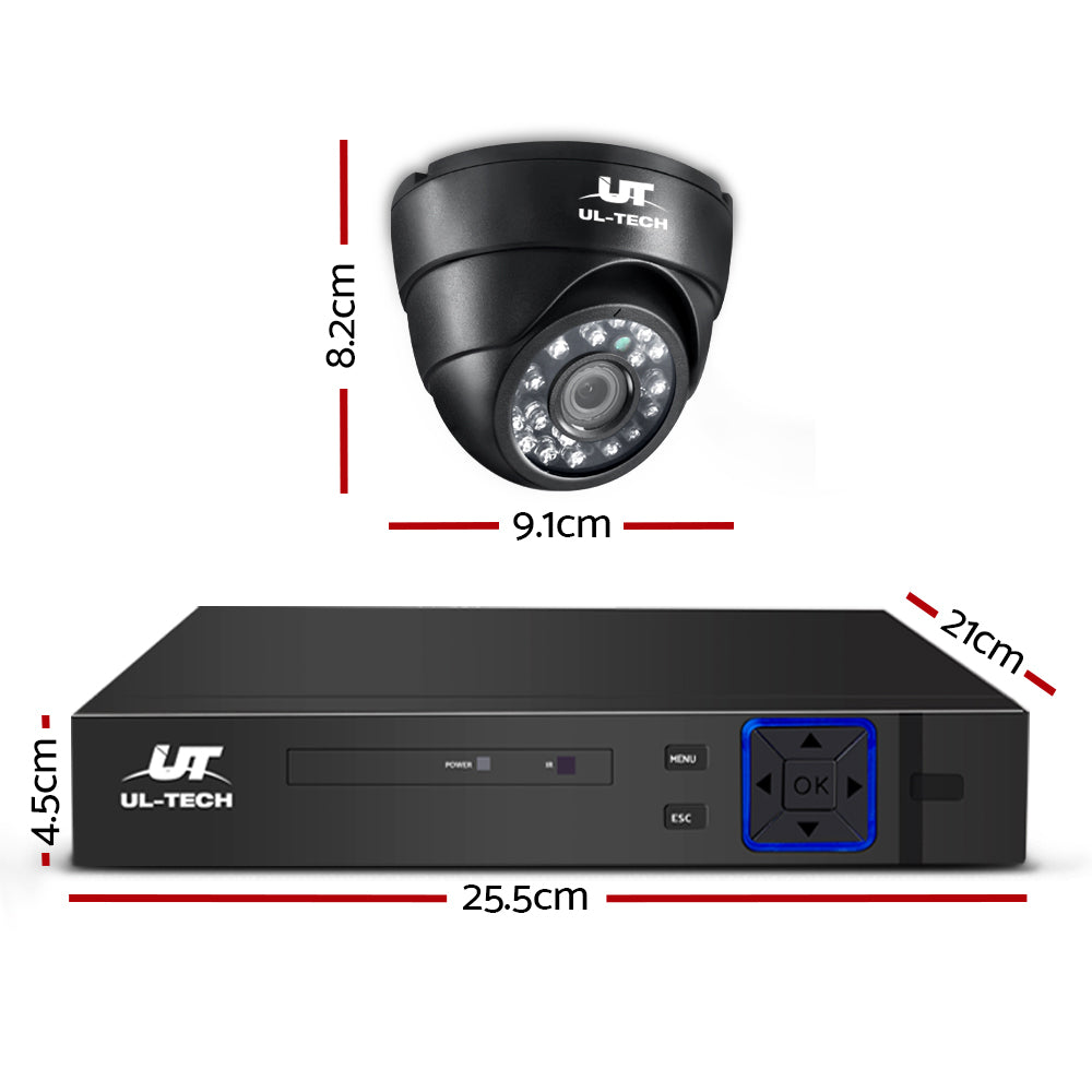 CCTV Camera Security System Home 8CH DVR 1080P IP Day Night 4 Dome Cameras Kit - image2