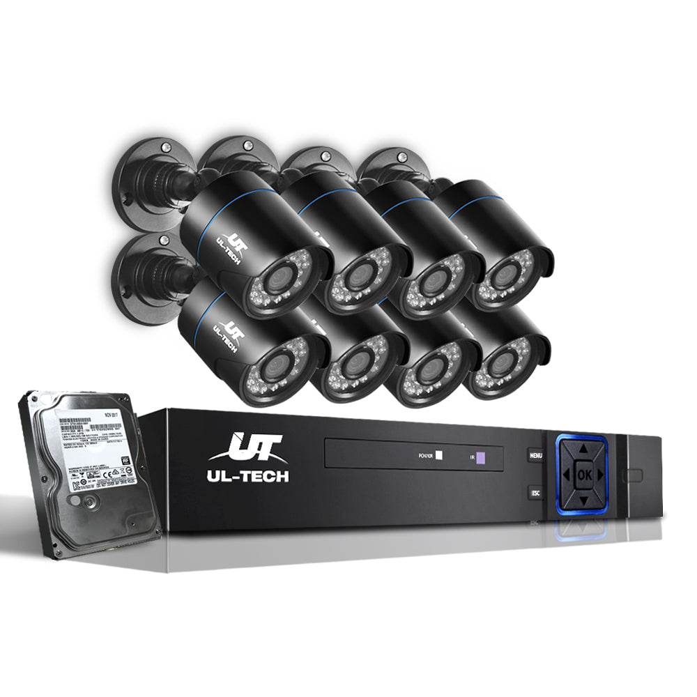 CCTV Security System 2TB 8CH DVR 1080P 8 Camera Sets - image1