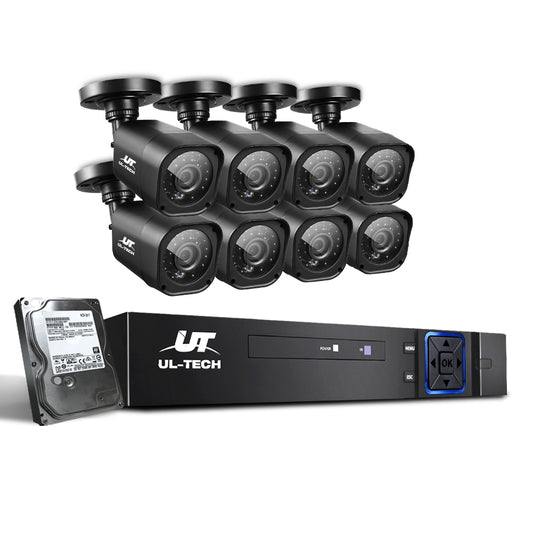 CCTV Security System 2TB 8CH DVR 1080P 8 Camera Sets - image1