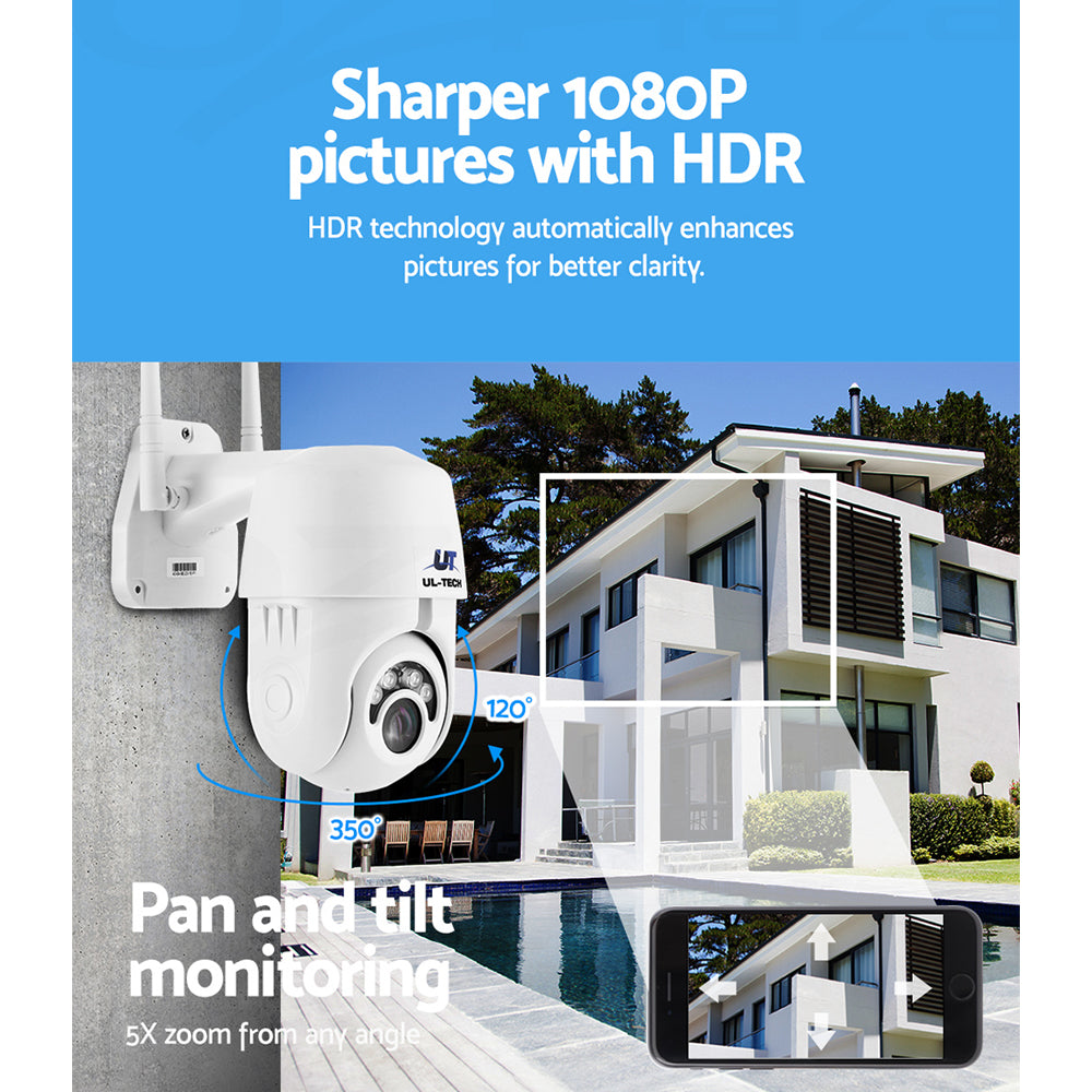 Wireless IP Camera Outdoor CCTV Security System HD 1080P WIFI PTZ 2MP - image4
