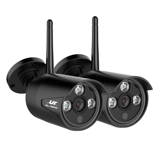Wireless CCTV System 2 Camera Set For DVR Outdoor Long Range 1080P - image1