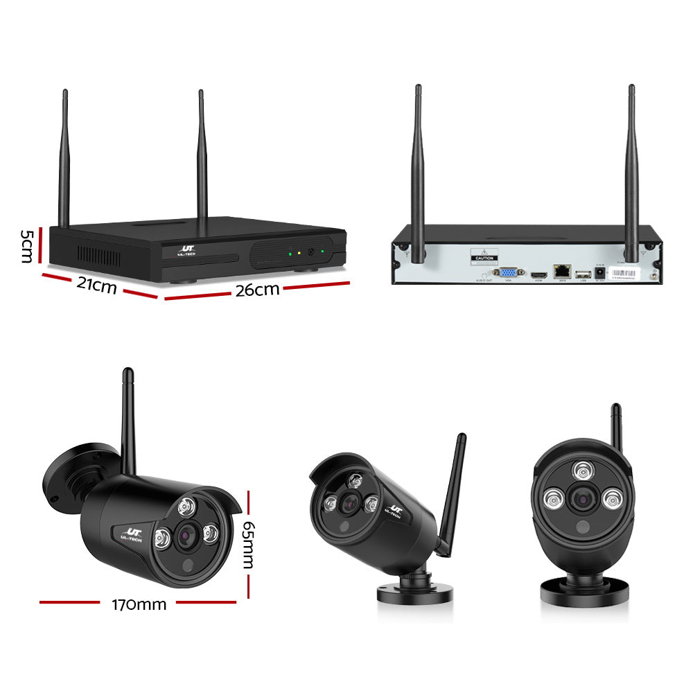 CCTV Wireless Security System 2TB 8CH NVR 1080P 4 Camera Sets - image2