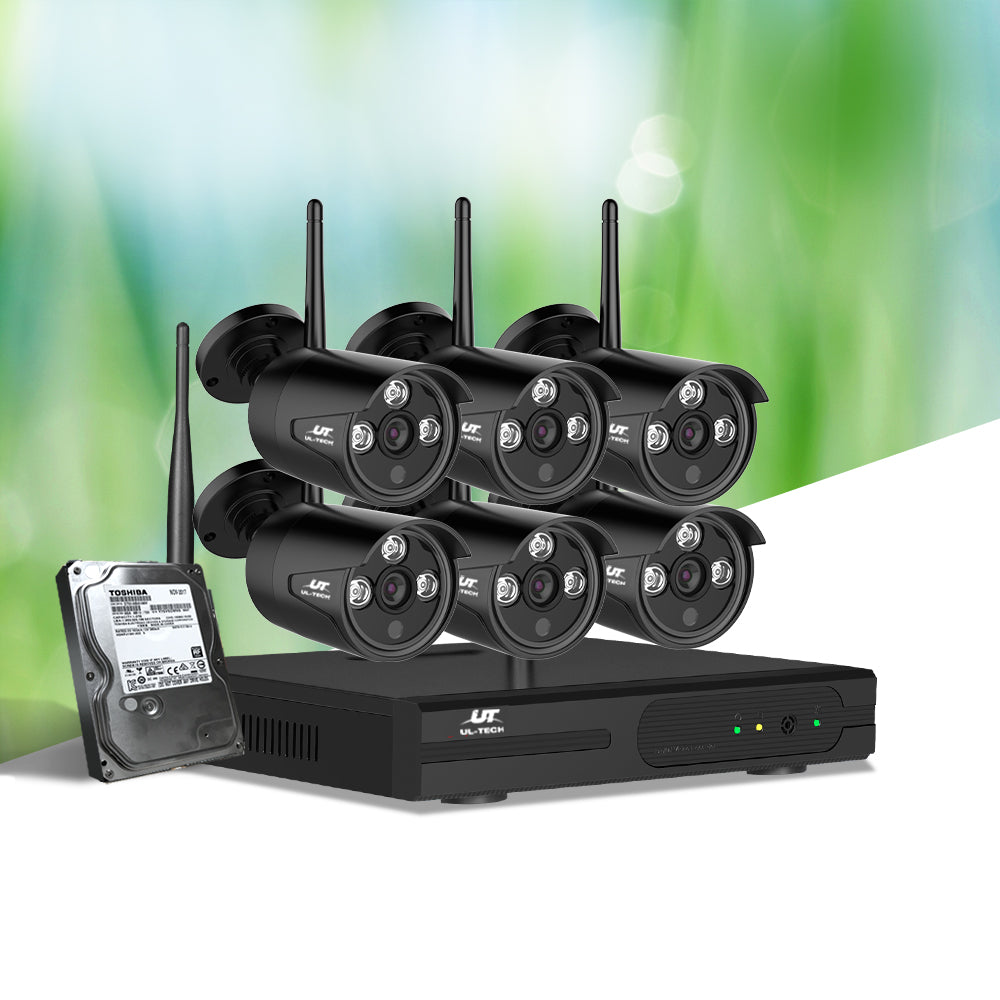 CCTV Wireless Security System 2TB 8CH NVR 1080P 6 Camera Sets - image7