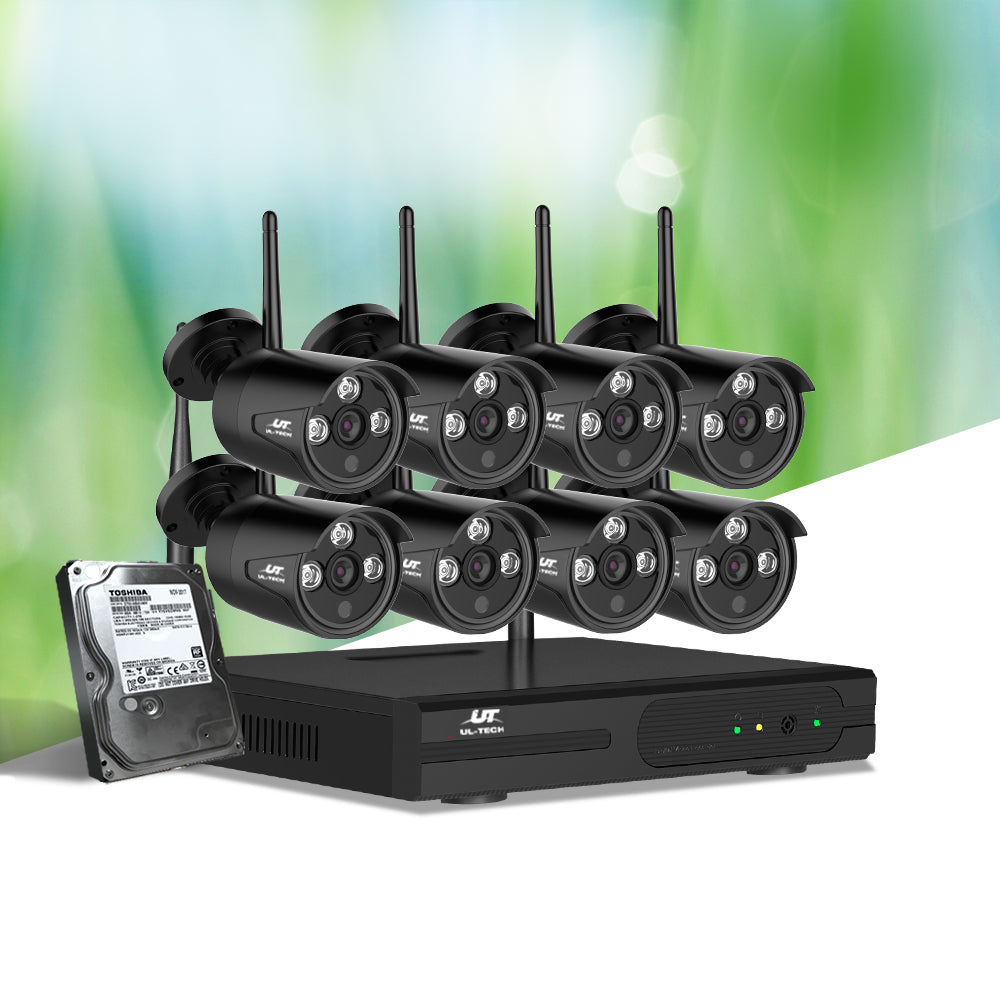 CCTV Wireless Security System 2TB 8CH NVR 1080P 8 Camera Sets - image7