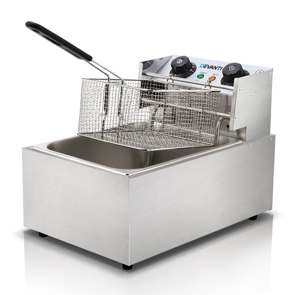 Commercial Electric Single Deep Fryer - Silver - image1