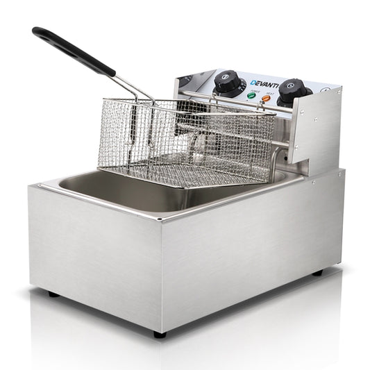 Commercial Electric Single Deep Fryer - Silver - image1