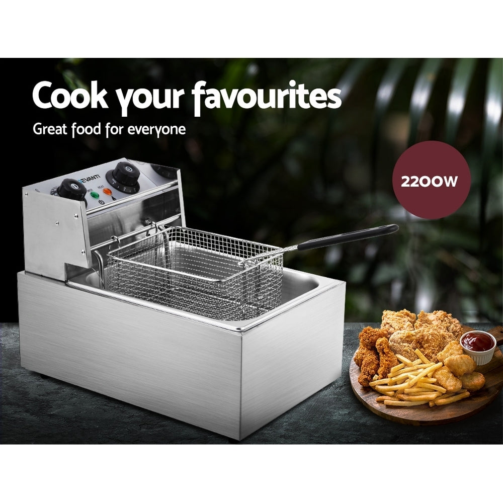 Commercial Electric Single Deep Fryer - Silver - image3