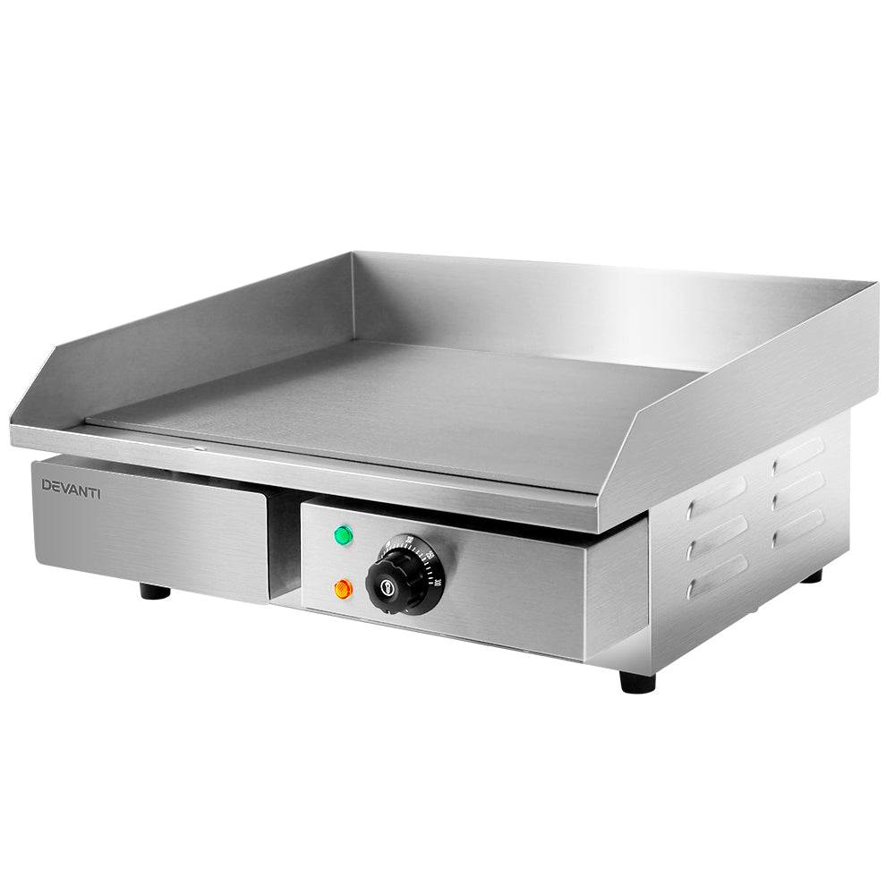 3000W Electric Griddle Hot Plate - Stainless Steel - image1