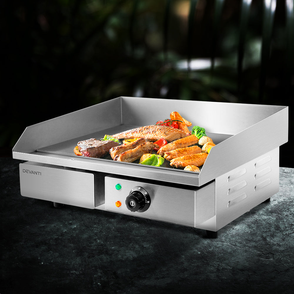 3000W Electric Griddle Hot Plate - Stainless Steel - image7