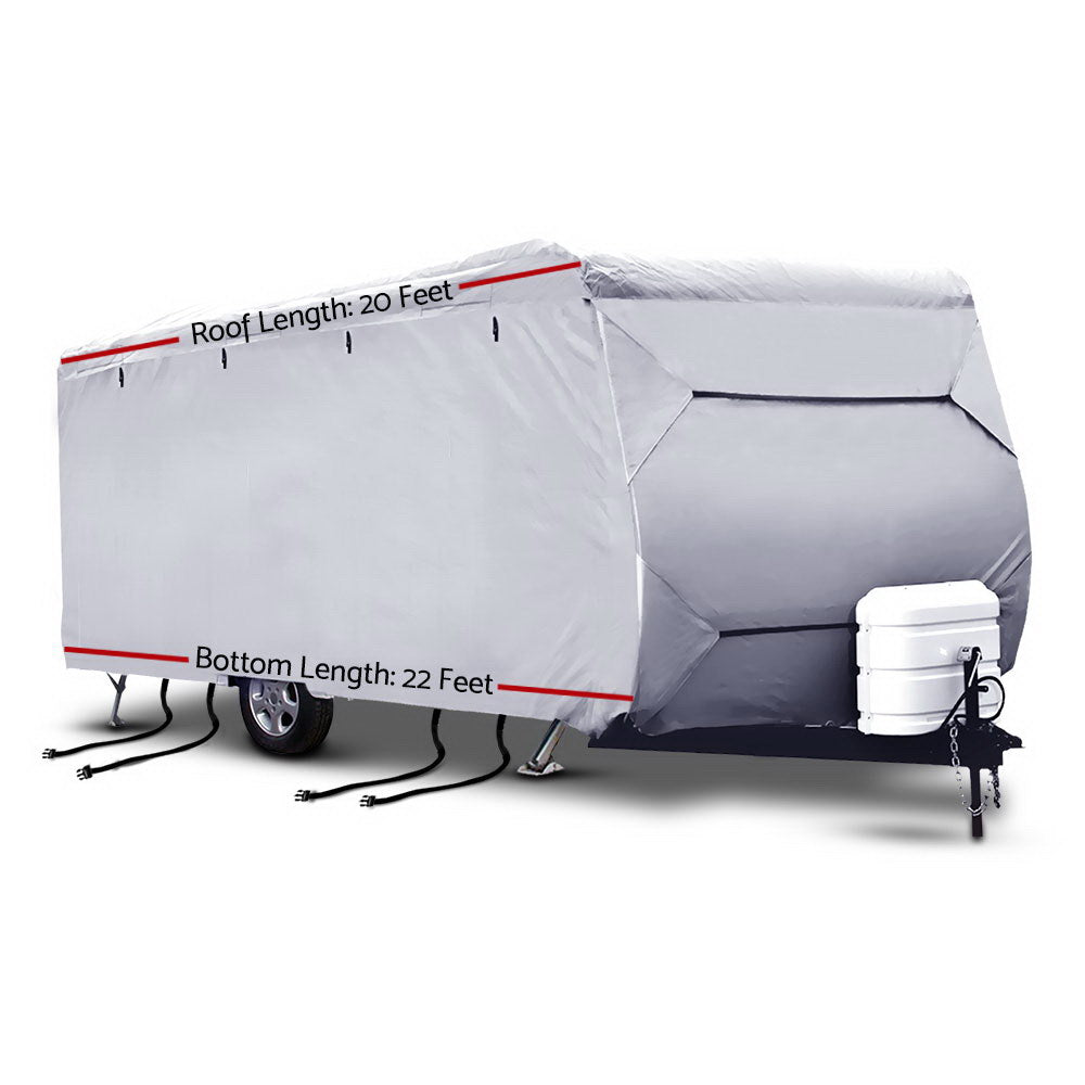 20-22ft Caravan Cover Campervan 4 Layer UV Water Resistant - image2