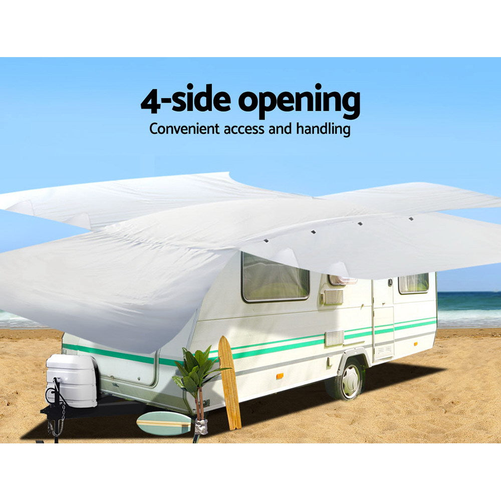 18-20ft Caravan Cover Campervan 4 Layer UV Water Resistant - image6