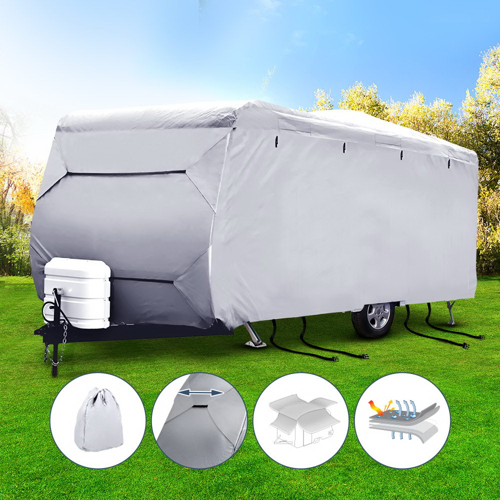 18-20ft Caravan Cover Campervan 4 Layer UV Water Resistant - image7