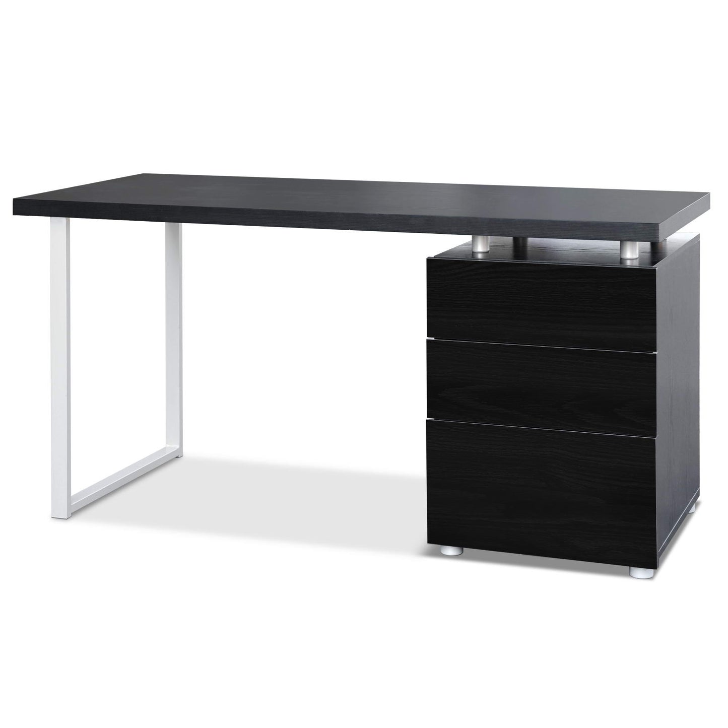 Metal Desk with 3 Drawers - Black - image3