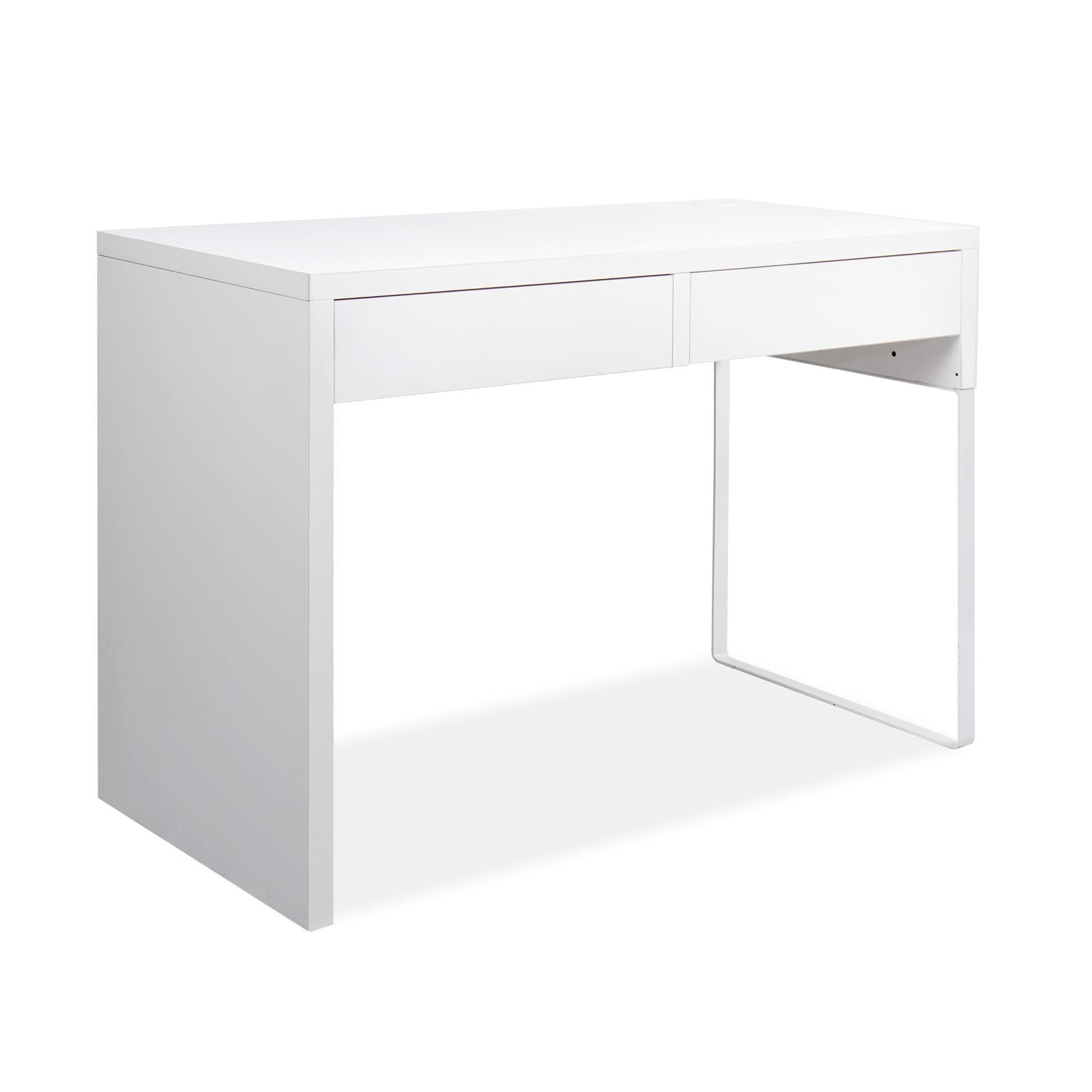 Metal Desk with 2 Drawers - White - image1