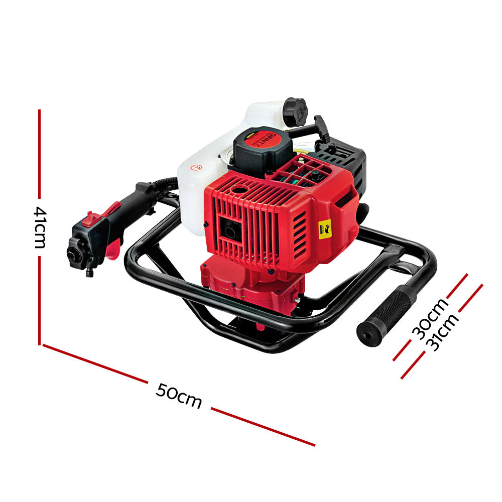 Post Hole Digger Petrol Diggers Only Motor Complete Earth Auger 92CC - image2