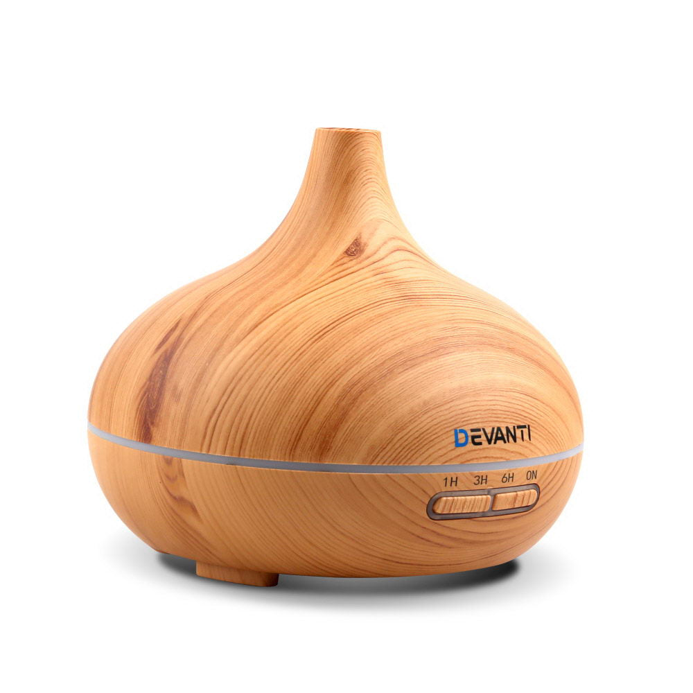 300ml 4 in 1 Aroma Diffuser - Light Wood - image3