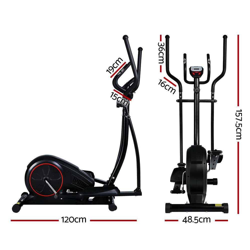 Elliptical Cross Trainer Exercise Bike Fitness Equipment Home Gym Black - image2