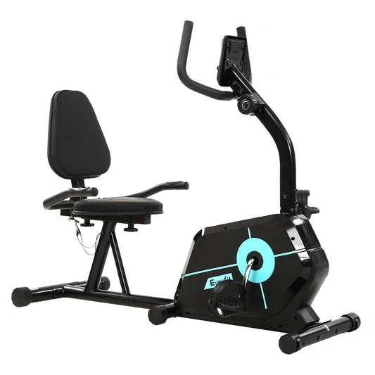 Magnetic Recumbent Exercise Bike Fitness Cycle Trainer Gym Equipment - image1