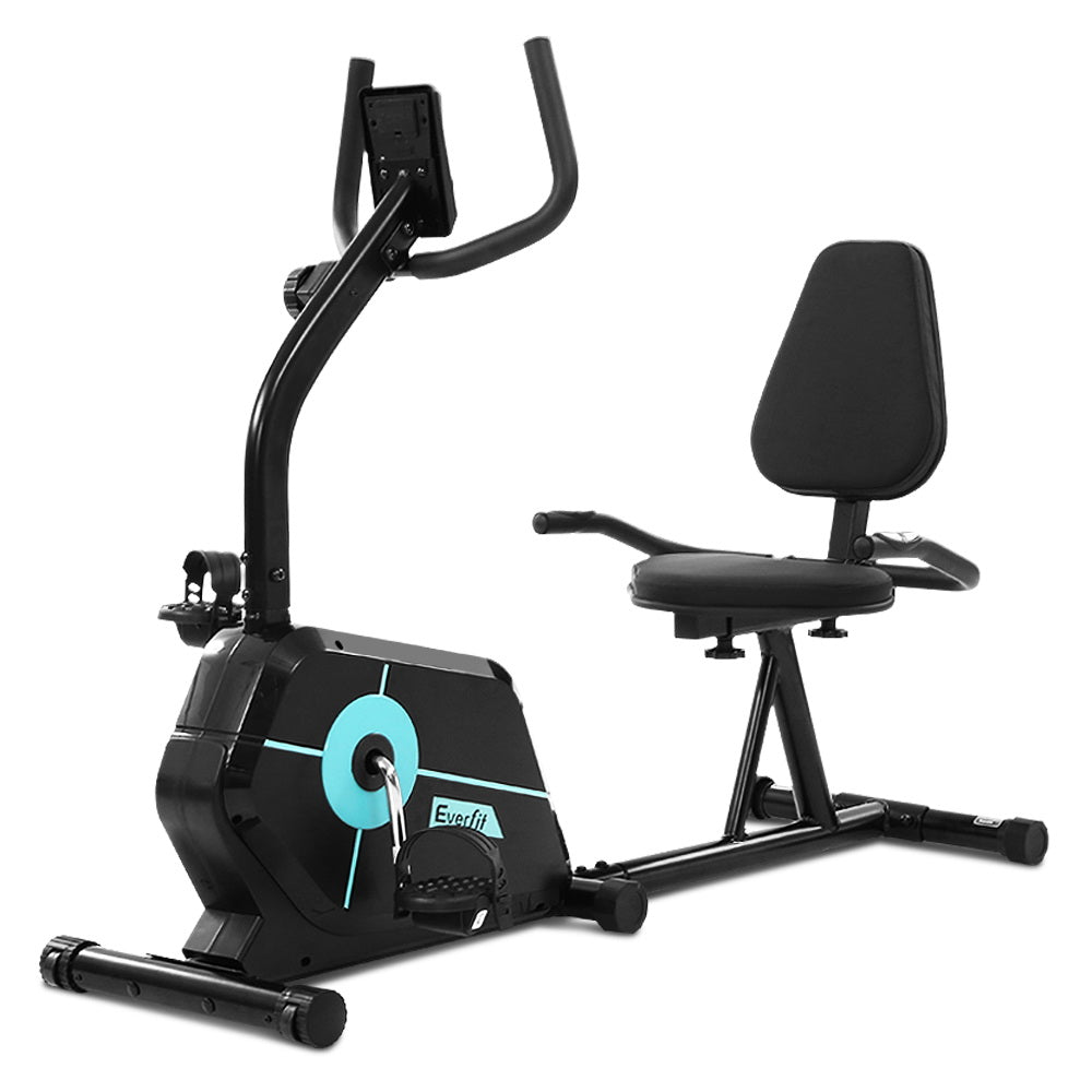 Magnetic Recumbent Exercise Bike Fitness Cycle Trainer Gym Equipment - image3