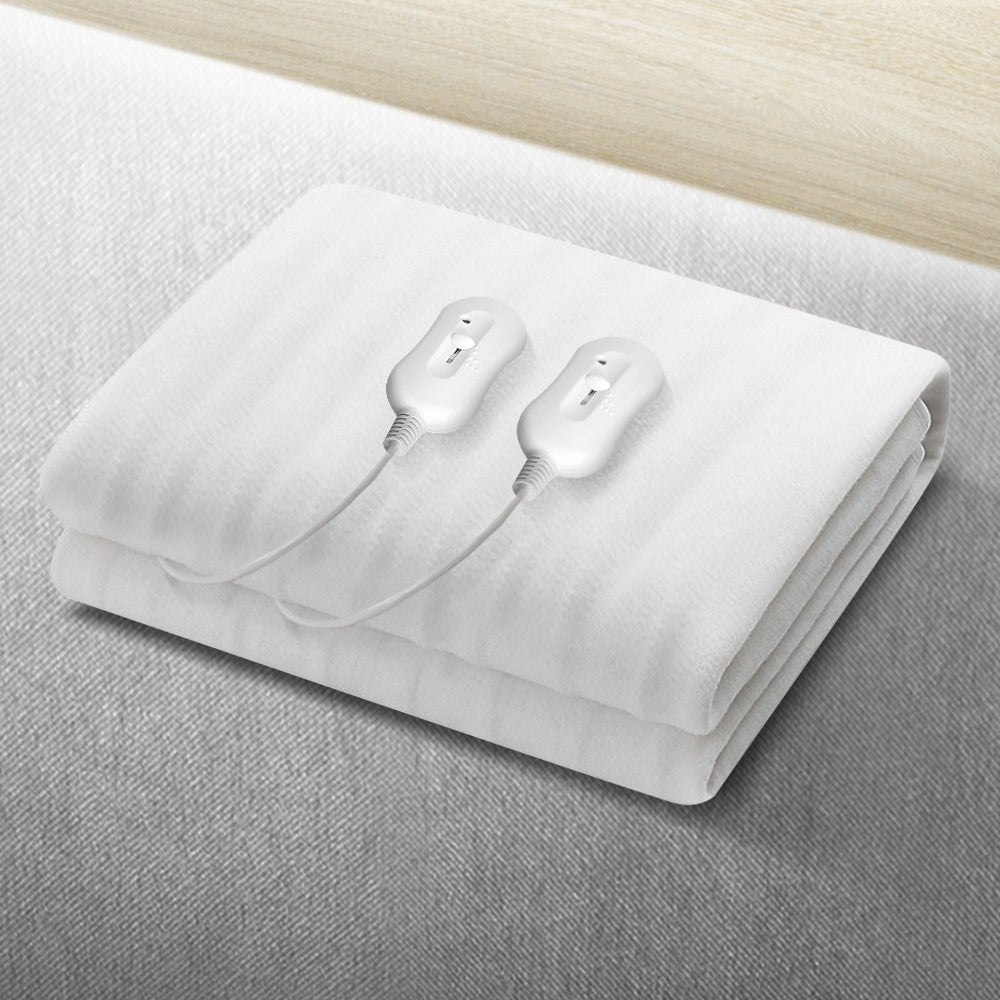 Heated Electric Blanket Washable Fully Fitted Polyester Underlay Pad Double - image7