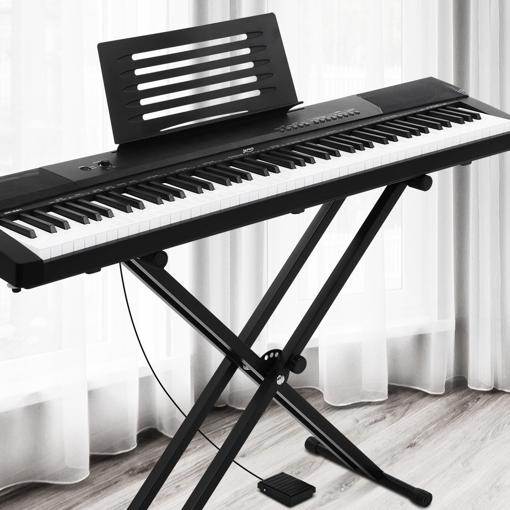 Alpha 88 Keys Electronic Piano Keyboard Electric Holder Music Stand Touch Sensitive with Sustain pedal - image7