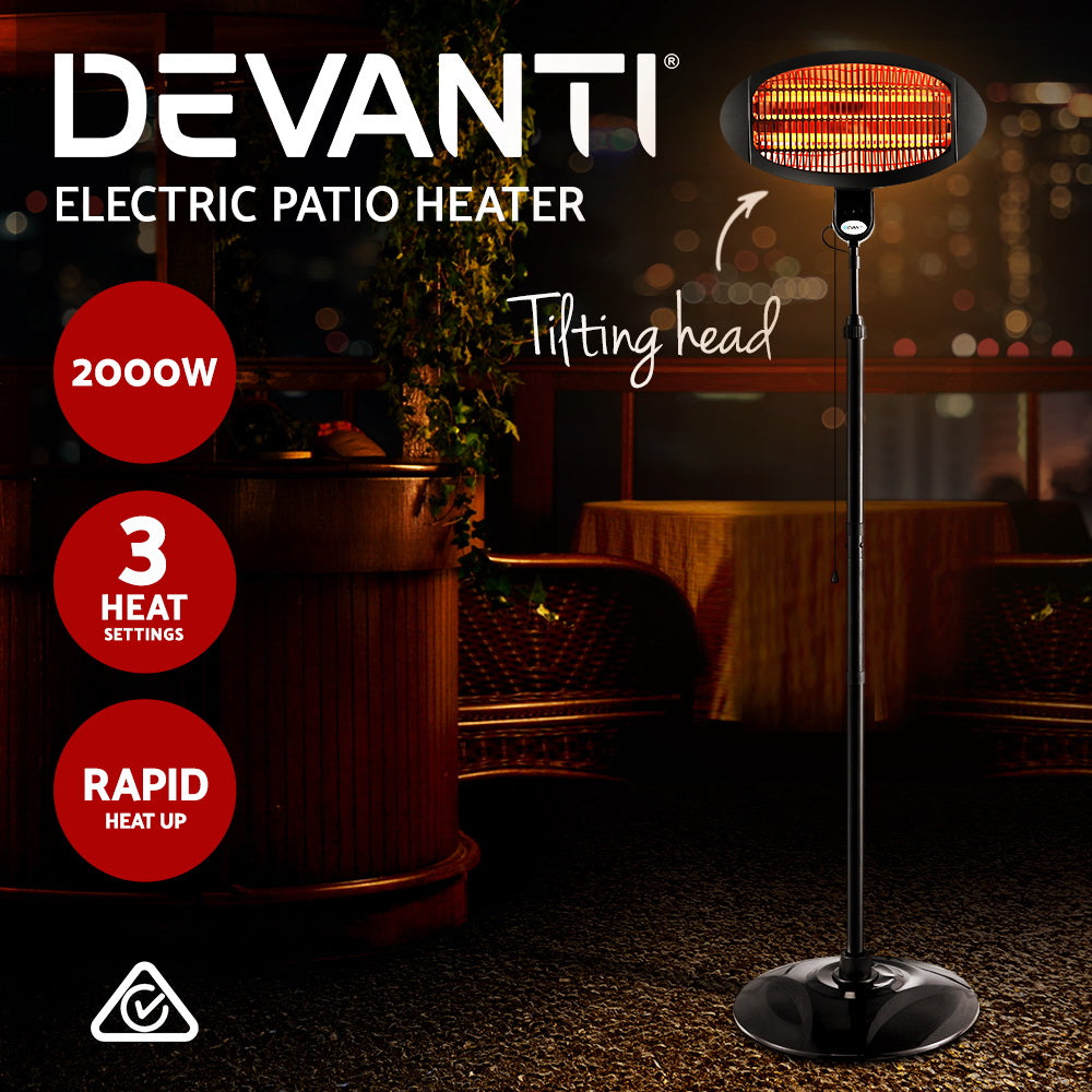 2000w Electric Portable Patio Strip Heater - image3
