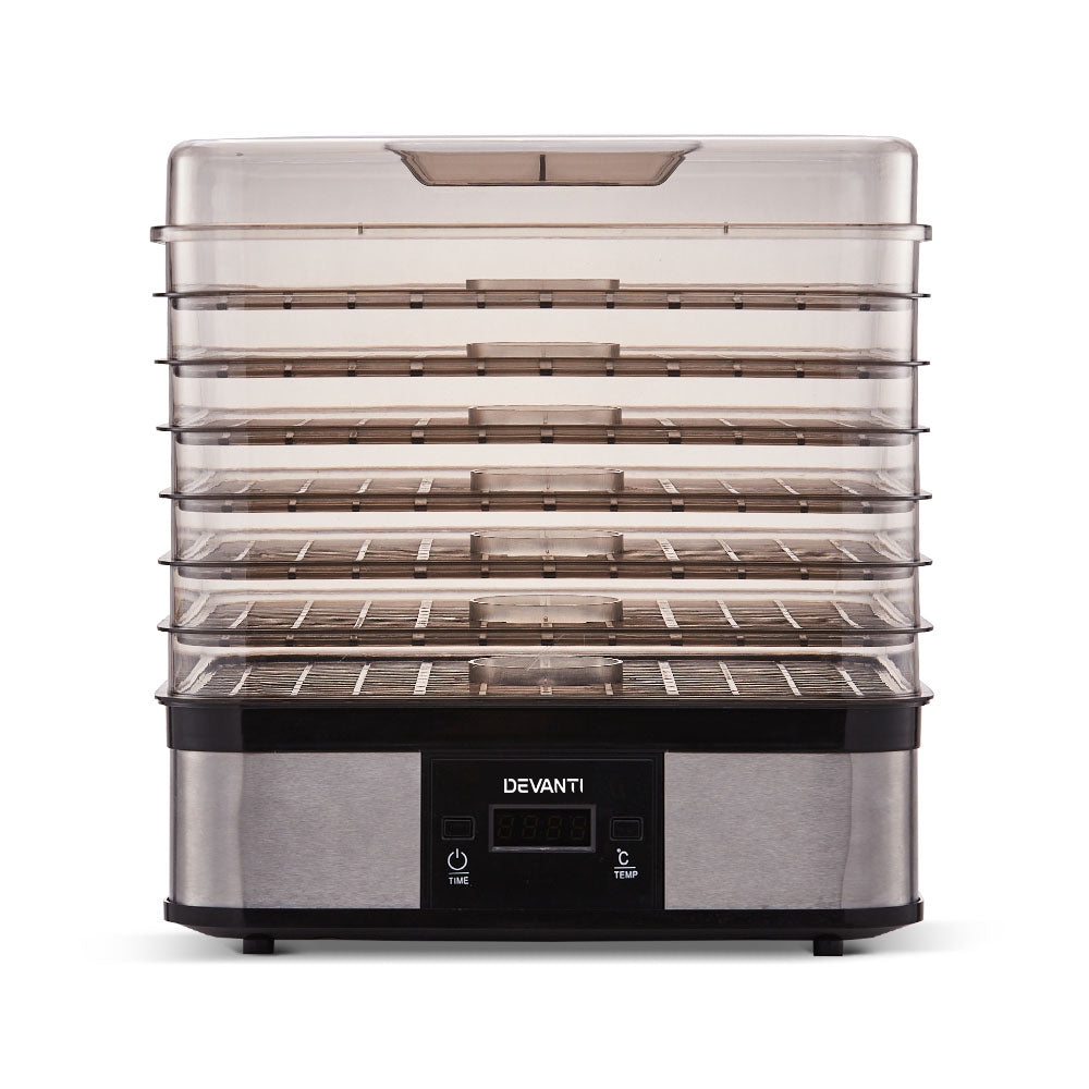 Food Dehydrator with 7 Trays - Silver - image3