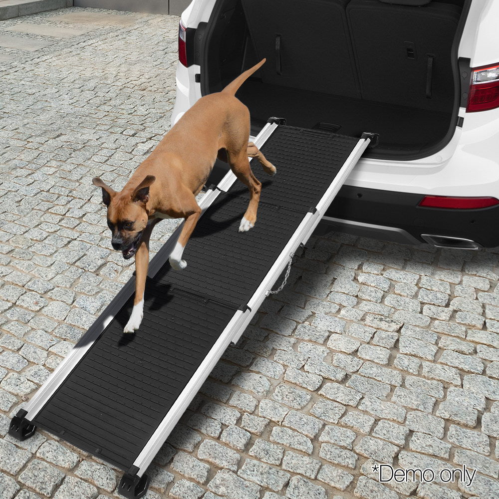 Deluxe Aluminium Foldable Pet Ramp - Black - image7