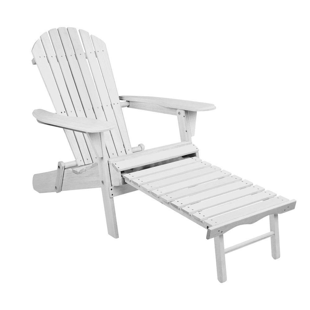 Gardeon Set of 2 Outdoor Sun Lounge Chairs Patio Furniture Lounger Beach Chair Adirondack - image3