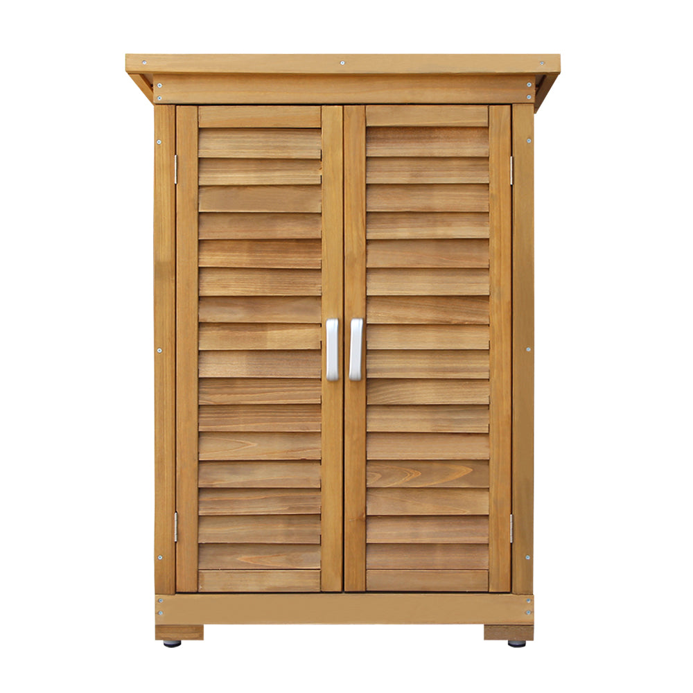 Portable Wooden Garden Storage Cabinet - image3
