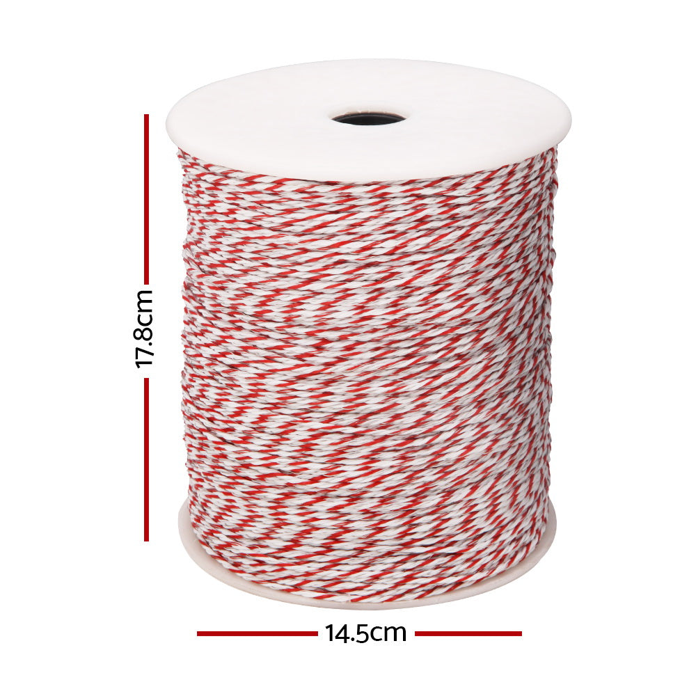 Electric Fence Wire 500M Fencing Roll Energiser Poly Stainless Steel - image2