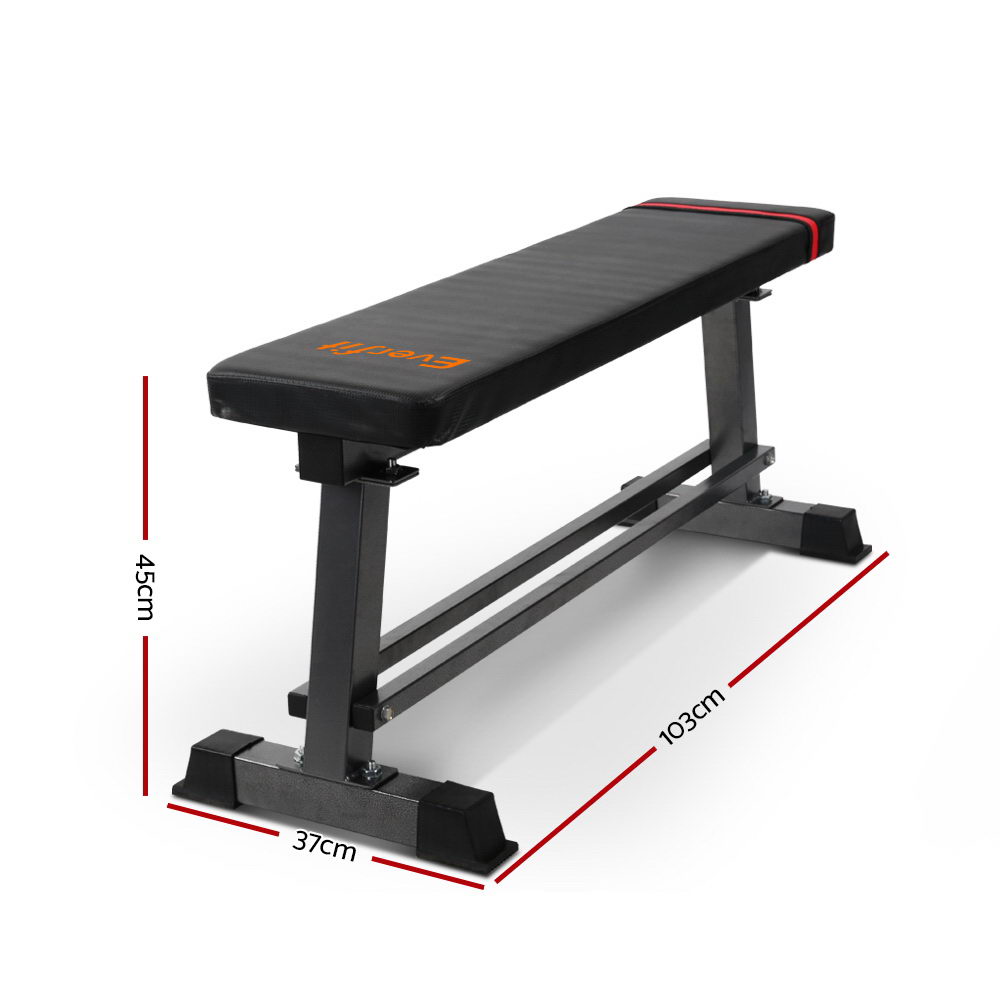Weight Bench Flat Multi-Station Home Gym Squat Press Benches Fitness - image2