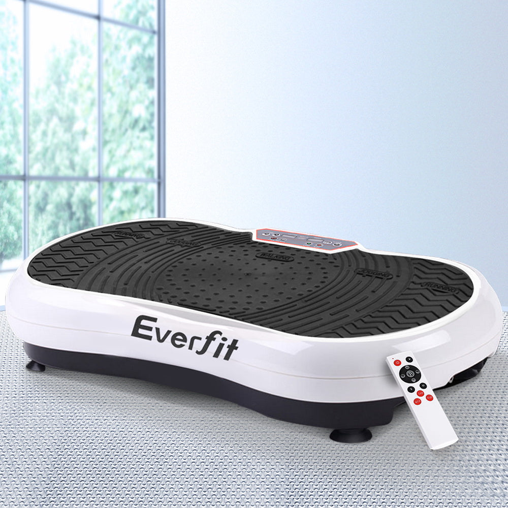 Vibration Machine Plate Platform Body Shaper Home Gym Fitness White - image7