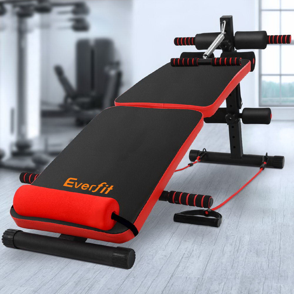 Adjustable Sit Up Bench Press Weight Gym Home Exercise Fitness Decline - image7
