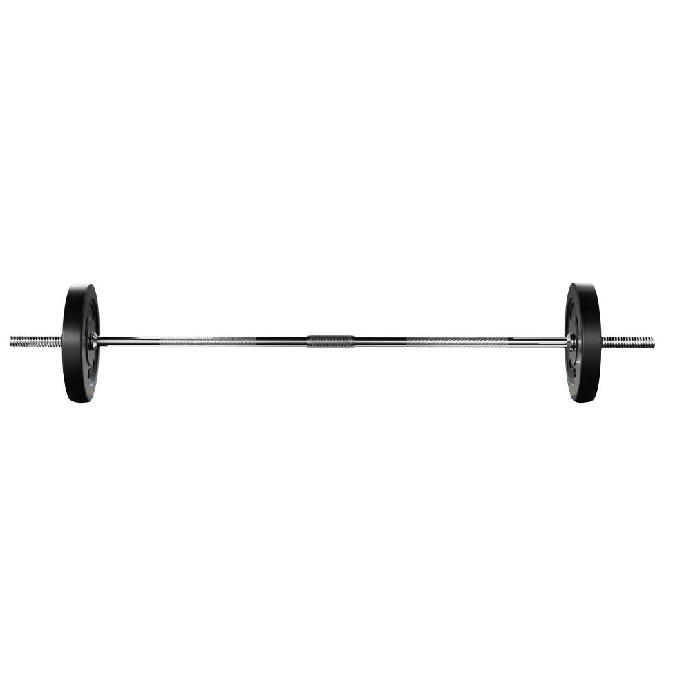 18KG Barbell Weight Set Plates Bar Bench Press Fitness Exercise Home Gym 168cm - image3