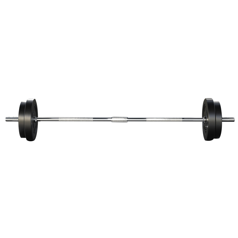 38KG Barbell Weight Set Plates Bar Bench Press Fitness Exercise Home Gym 168cm - image3