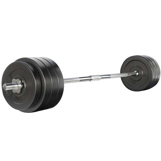 78KG Barbell Weight Set Plates Bar Bench Press Fitness Exercise Home Gym 168cm - image1